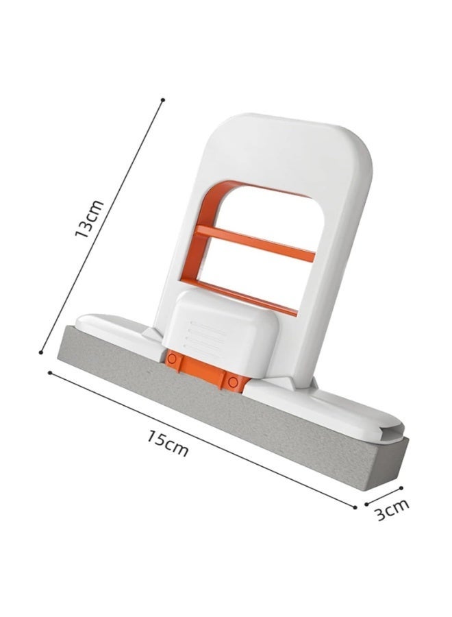 OSHIMA Mini Foldable Desktop Mop, Durable Hands-Free Lazy Mops Compact Pva Sponge Mops Wet and Dry Use, Portable Mini Cleaning Sponge Mop for Floor Bathroom Kitchen Glass Tableware - Image 2